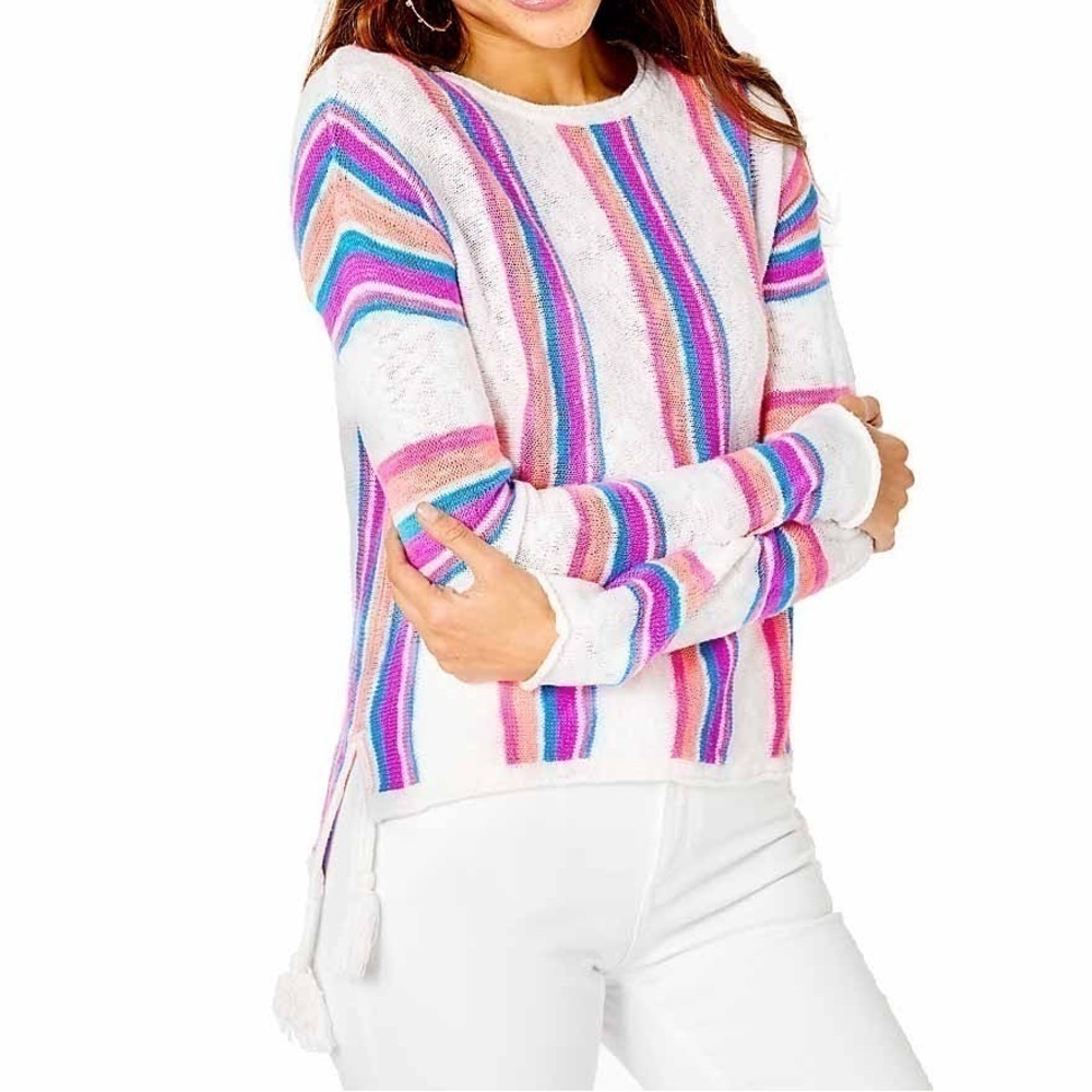 Lilly Pulitzer Rozalia sweater in paradise stripes - Picture 6 of 6